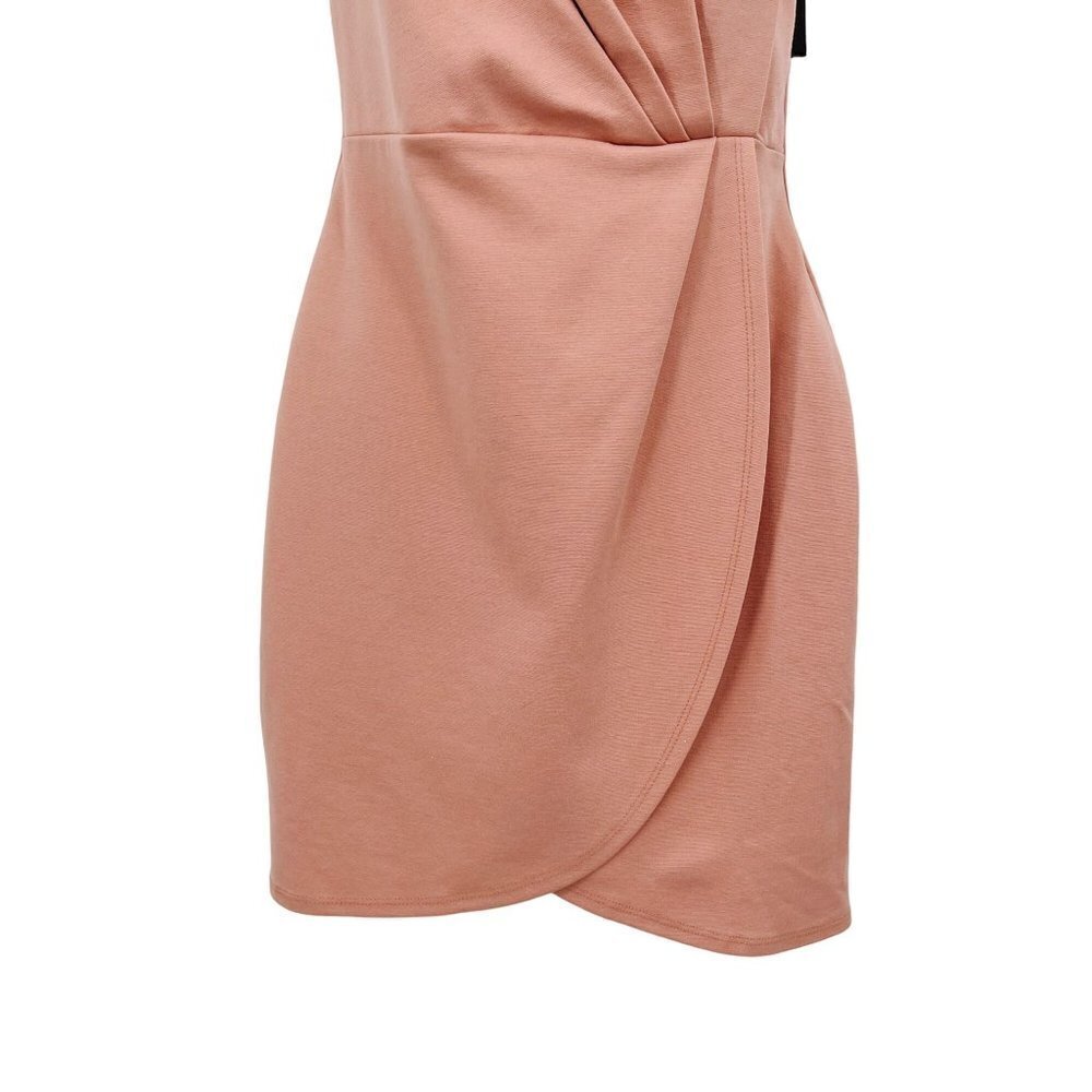 Lulus Drinks On Me Mauve Pink Sleeveless Pleated Bodycon Mini Dress Small - Picture 7 of 10